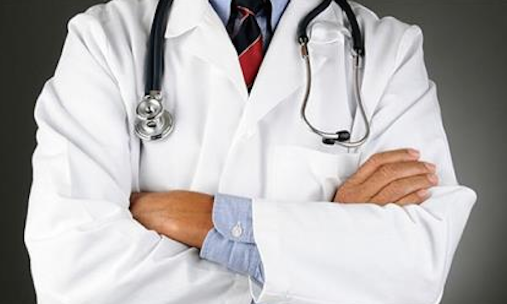 Doctor with patient